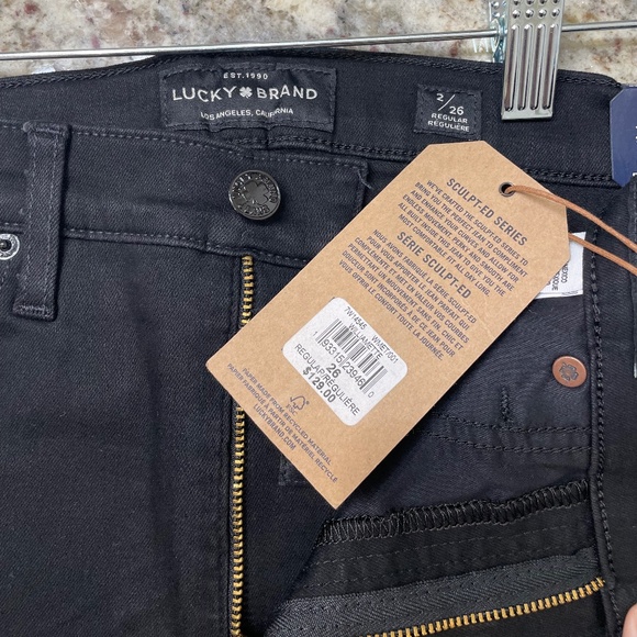 NWT Lucky Brand Scultp-ed Series Bridgette Black Skinny Jean (Size 2 / 26) - Picture 7 of 7